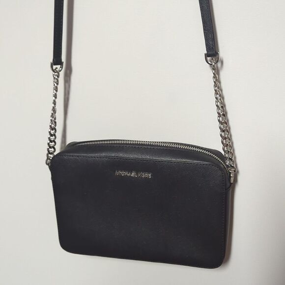Michael Kors Black And Silver Bag - Picture 3 of 8